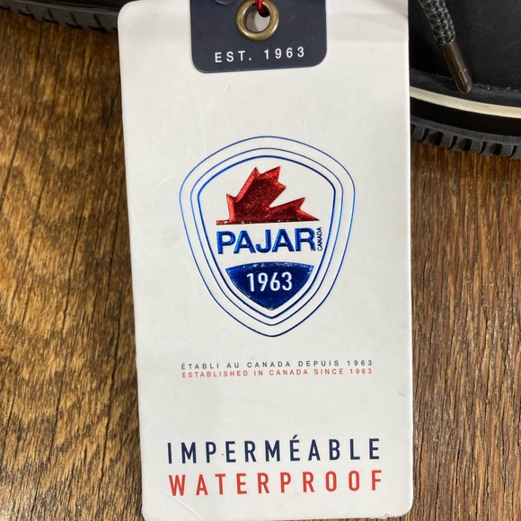 Pajar Galat Waterproof Shearling Collar Black Leather Boot Women’s Size 6/6.5 - Picture 12 of 13